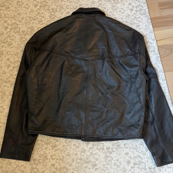 Zara genuine leather jacket NWOT - Picture 3 of 6